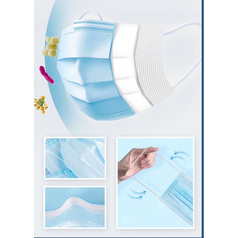 100 X Disposal Medical Face Masks (Typ IIR EN146832019) Gesichtsmasken