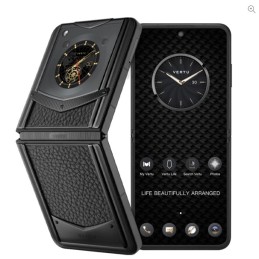 VERTU® IRONFLIP JADE BLACK CALFSKIN