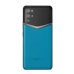 ivertu calfskin 5g phone – lake blue